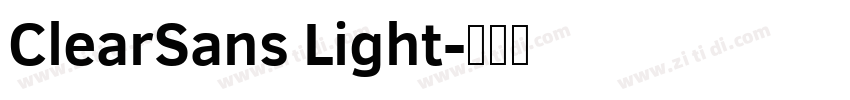 ClearSans Light字体转换